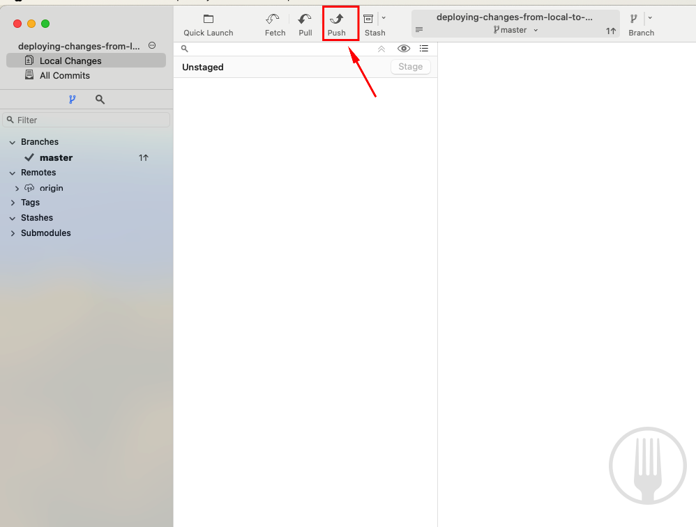 Push changes to Umbraco Cloud.