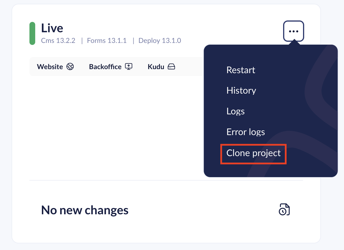 Live Clone URL