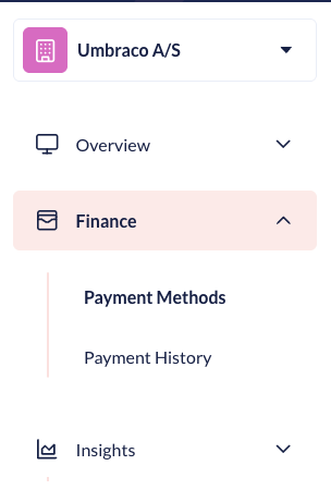 Finance section